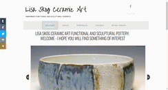 Desktop Screenshot of lisaskogceramicart.com